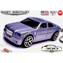HTF RARE KEYCHAIN SILVER CHRYSLER 300C V8 CUSTOM Ltd Ed.