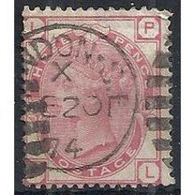 1874 SG144 3d Rose Plate 12 Good/Fine Used Check Letters "PL".