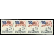 2115 22c U.S. Flag Very Fine MNH PNC 4/4 R0030