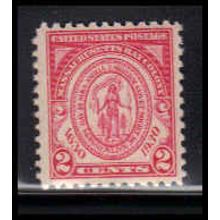 682 2c Massachusetts Fine MNH O1887