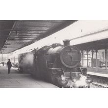 Engine 42269 Train for Elgin via Craigellachie at Aviemore Station Rare Postcard
