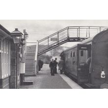 Elgin Grantown Train at Spey East Station in 1961 Railway Postcard