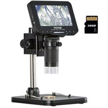 Digital Microscope, 4.3 IPS Screen, 50X-1000X Magnification, 1080P Photo/Vid...