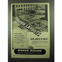 1950 Navco Piping Ad - Tough Layouts
