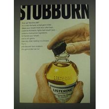 1967 Listerine Antiseptic Ad - Stubborn