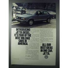 1981 Volkswagen Jetta Diesel Car Ad - Best Mileage