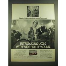 1982 Sony UCX-S Cassette Tape Ad - Widen Your Ideas