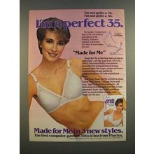 1986 Playtex Made for Me Bra Ad - I'm A Perfect 35