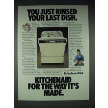 1987 KitchenAid Superba Dishwasher Ad - Last Dish