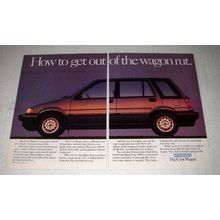 1987 Honda Civic Wagon Ad - Get Out of the Rut