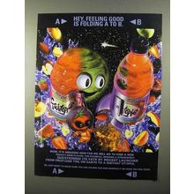 1998 Fruitopia Peachberry Quencher Juice Ad