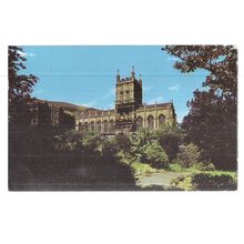 THE PRIORY CHURCH, Gt. MALVERN, WORCESTERSHIRE used vintage postcard 1969 pm =