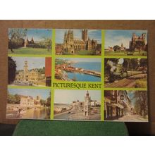 PICTURESQUE KENT. multiview unused postcard Colourmaster