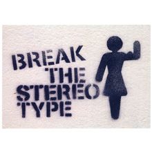 LGBT Transgender Non Binary Girl With Muscles Street Art Graffiti Postcard