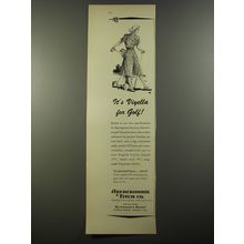 1954 Abercrombie & Fitch Viyella Golf Dress Ad - It's Viyella for Golf