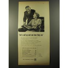 1954 Bell Telephone System Ad - Let's call up and see how they are