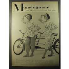 1954 Munsingwear Gay Nighties Pajamas and Gown Advertisement