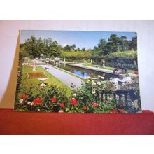 ITALIAN GARDEN, COMPTON ACRES, Poole, Dorset. used postcard by J. Etches =