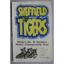 1972 Sheffield Players no.10 Final Speedway programme - 17th August