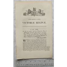 1842 Act of Parliament: wheat to be delivered substitution flour or biscuit