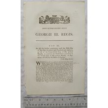 1816 Act of Parliament: restrain payments in cash Bank of England