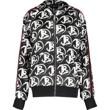 JOHN RICHMOND Graffiti Black/White Hooded Sweatshirt BNWT
