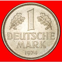 Ⰶ NOT COMMUNIST (1950-2001): GERMANY★ 1 MARK 1974F II1+B+r2★LOW START★NO RESERVE