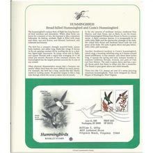 HUMMINGBIRDS : Broadbilled / Costa's ' OFFICIAL FIRST DAY of ISSUE ' ( 1992)