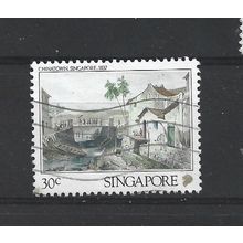 Singapore.SG616 30c "Chinatown,1837" (Barthelemy Lauvergne).Fine Used.Jul25