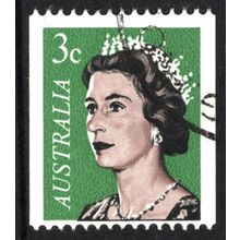 AUSTRALIA 1966: QUEEN ELIZABETH II DEFINITIVES - 3c COIL STAMP USED (G2)