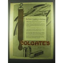 1919 Colgate's Shaving Cream Ad - Razor Complains Strop