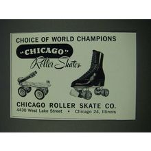 1965 Chicago Roller Skates Ad - Choice of World Champions
