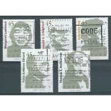 CAN 1996 (SET) 'CANADIAN AUTHORS' (5v) ' FINE USED (EBID49-053)