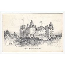 Atholl Palace Pitlochry Perthshire Sketch Postcard