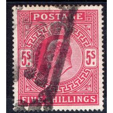 1902 Sg263 5s BRT CARMINE FINE USED (G114)