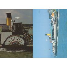Paddle Steamers At Kingswear Castle River Medway 1994 2x Postcard s