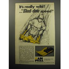 1969 Am/Pell Sled-Doo Toboggan Ad - It's really wild! ..Sled-Doo Speed