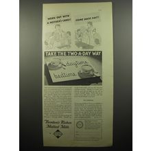 1932 Borden's Malted Milk Ad - Worn out with a mother's cares? Come back fast!