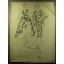 1959 Trigere Fashion Advertisement - Pauline Trigere chats with Ethel Merman