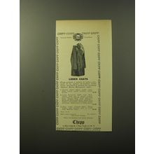1960 Chipp Fashion Advertisement - Loden Coats