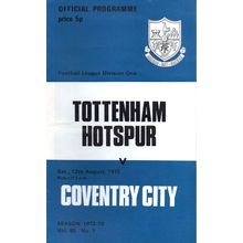 1972/73 Tottenham Hotspur / Spurs vs Coventry City **FREE P&P**
