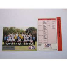 100. ENGLAND - Pro Set 1990/91 Football Fixture List Card (ef1)