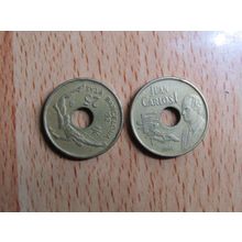 Spain 1991 Juan Carlos 25 Peseta Coin