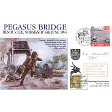 Sergeant Albert Collier Of WW2 Pegasus Bridge LTD TO 67 Hand Signed FDC