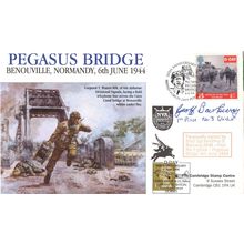 Geoffrey Barkway Pegasus Bridge D-Day WW2 LTD TO 66 Hand Signed FDC