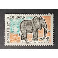 STAMP Cameroun SG310 1962 1Fr African Elephant Mint Hinged