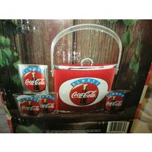 Coca Cola 5pc. Drinkware Set Ice Bucket & Tumbler Set New Old Stock