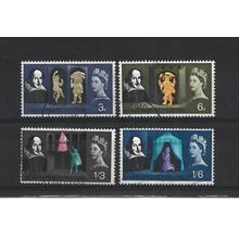 GB.Shakespeare Festival set of 4.Phosphor Issue.Fine Used.Jul25