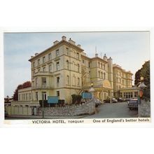 The Victoria Hotel Torquay Postcard Devon One of England's Better Hotels