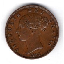Great Britain. Victoria. Halfpenny 1854. dy18821